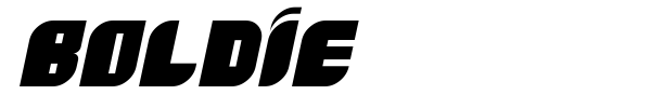 Boldie font preview